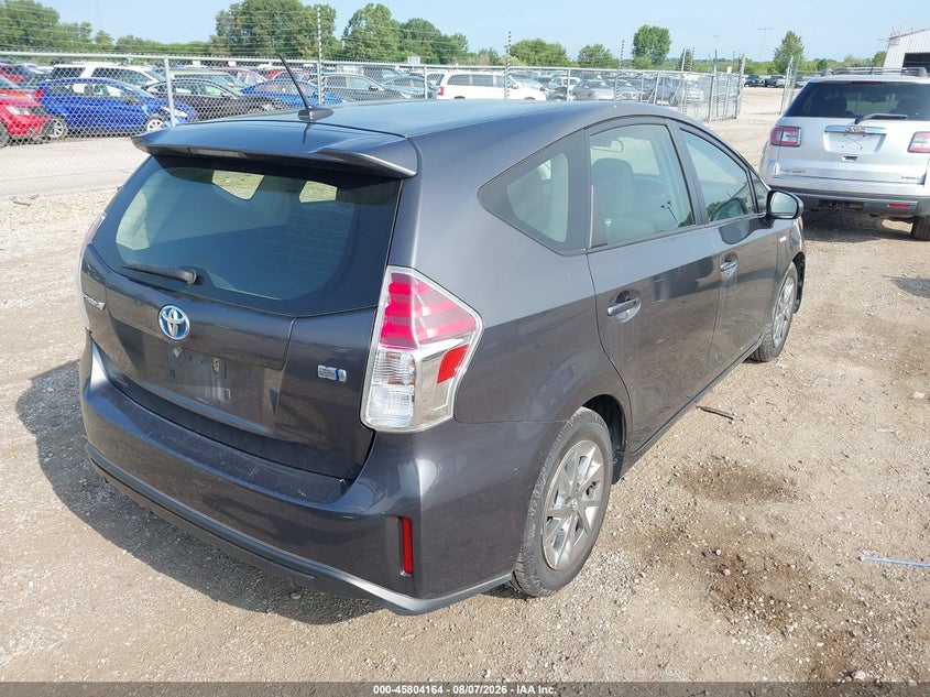 Vin: jtdzn3eu7fj018908, lot: 46303010, toyota prius v three 20154