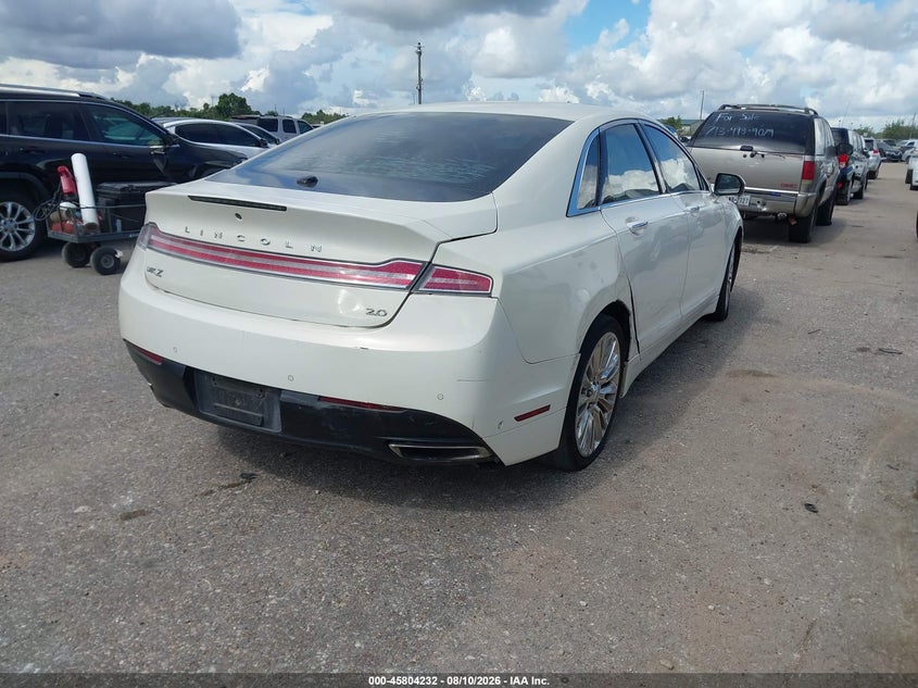 2013 LINCOLN MKZ SEDAN 2.0L I-4 DI, DOHC, VVT, TURBO, 240HP