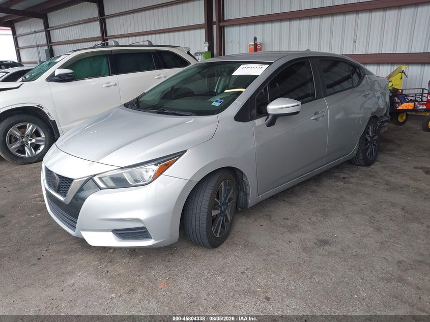 Vin: 3n1cn8ev6ml822752, lot: 46303184, nissan versa sv xtronic cvt 20212