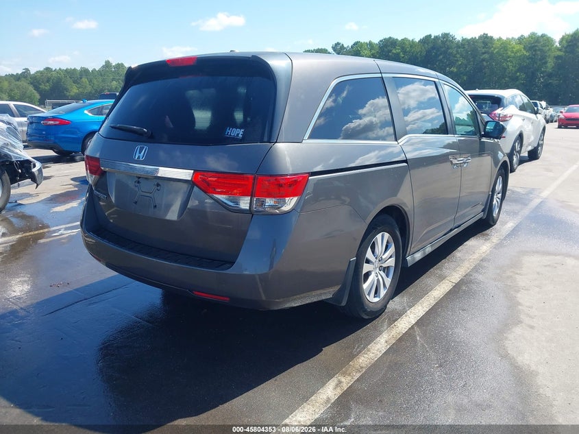 Vin: 5fnrl5h67eb127941, lot: 46303199, honda odyssey ex-l 20144