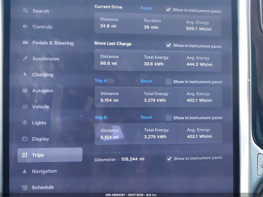 2017 TESLA MODEL X auction photo 7
