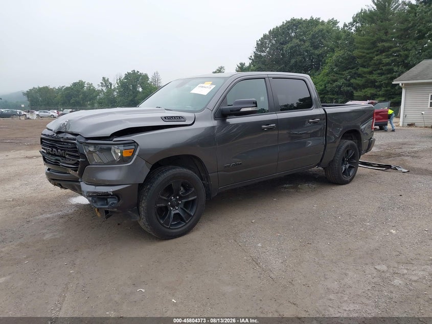 2021 RAM 1500, Front End, IAAI, VIN 1C6SRFFT5MN587816 — photo 2