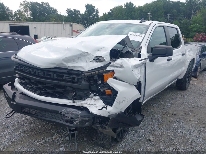 Vin: 1gcpdbek9pz165477, lot: 46303252, chevrolet silverado 1500 4wd  short bed custom 20232