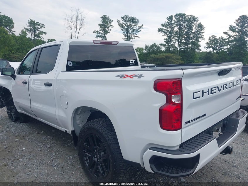 Vin: 1gcpdbek9pz165477, lot: 46303252, chevrolet silverado 1500 4wd  short bed custom 20233