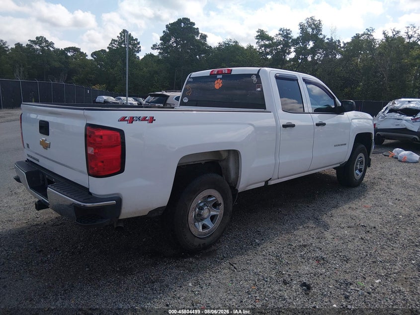 Vin: 1gcvknec4jz309516, lot: 46303345, chevrolet silverado 1500 wt 20184