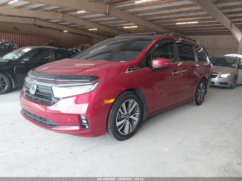 Vin: 5fnrl6h84nb057547, lot: 46303414, honda odyssey touring 20222