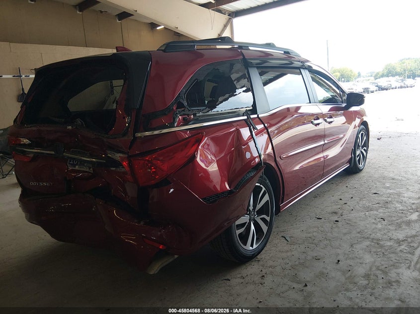 Vin: 5fnrl6h84nb057547, lot: 46303414, honda odyssey touring 20224