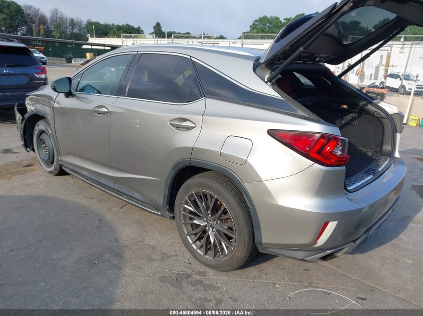 Vin: 2t2bzmcaxhc070273, lot: 46303440, lexus rx 350 f sport 20173