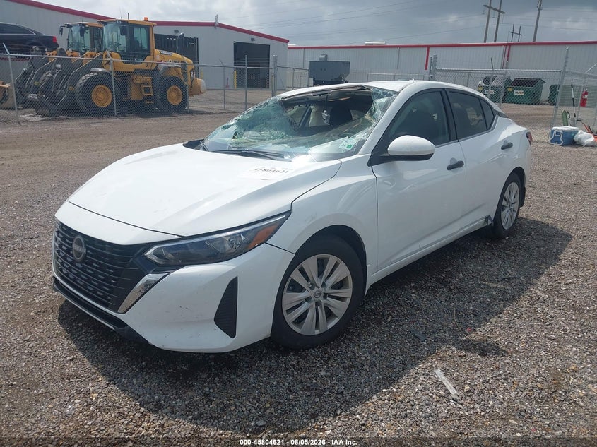 Vin: 3n1ab8bv3sy264363, lot: 46303467, nissan sentra s 20252