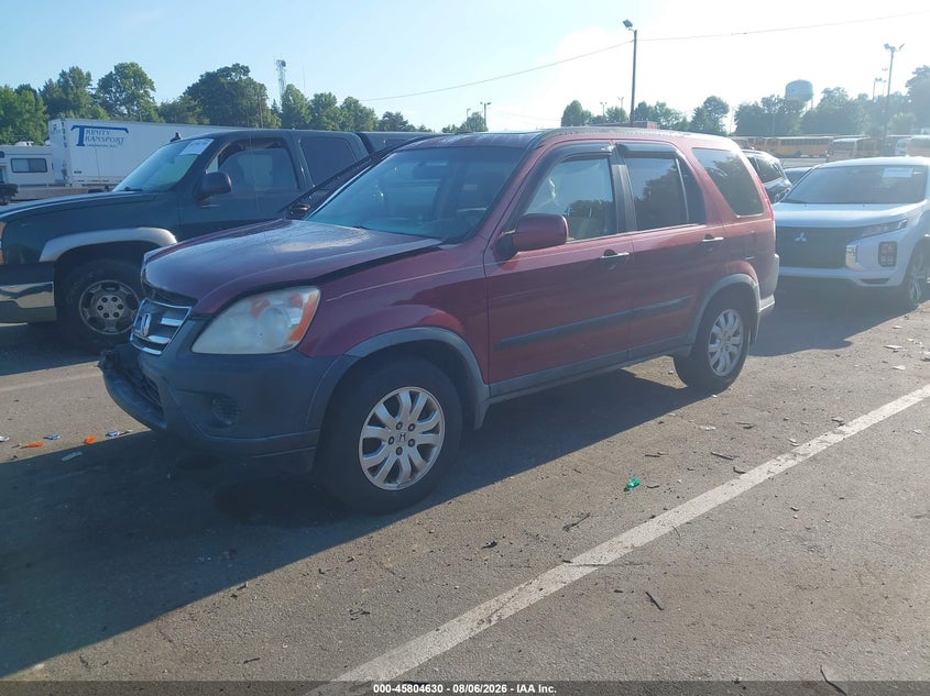 2006 HONDA CR-V SPORT UTILITY VEHICLE 2.4L I-4 DOHC, VVT, 156HP