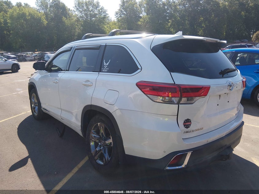 Vin: 5tddzrfh1hs404281, lot: 46303492, toyota highlander limited platinum 20173
