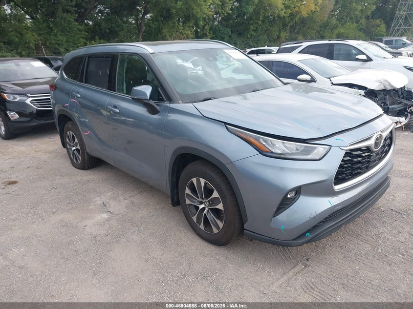 Vin: 5tdgzrbh0ls028541, lot: 46303534, toyota highlander xle 2020 img_1