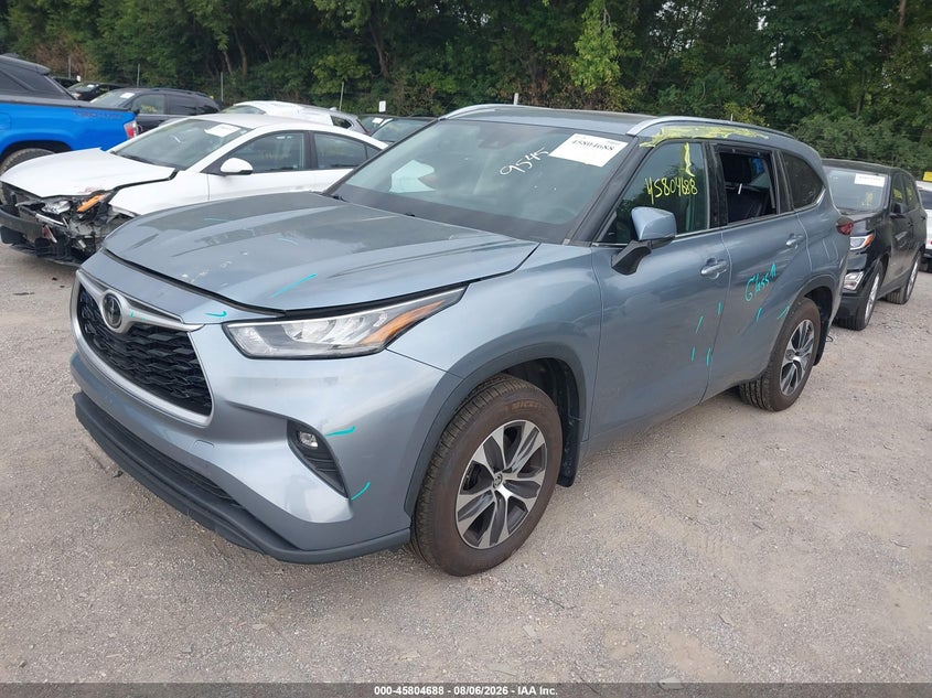 Vin: 5tdgzrbh0ls028541, lot: 46303534, toyota highlander xle 20202