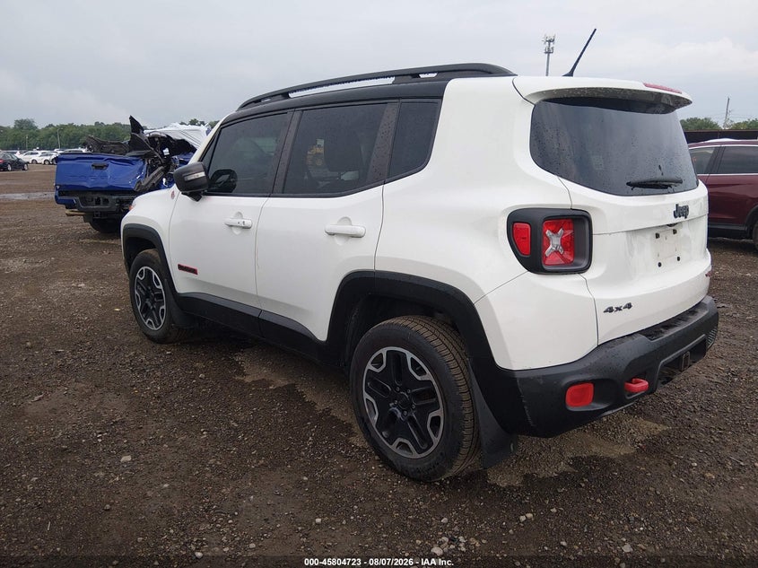 Vin: zaccjbct6gpc92012, lot: 46303569, jeep renegade trailhawk 20163