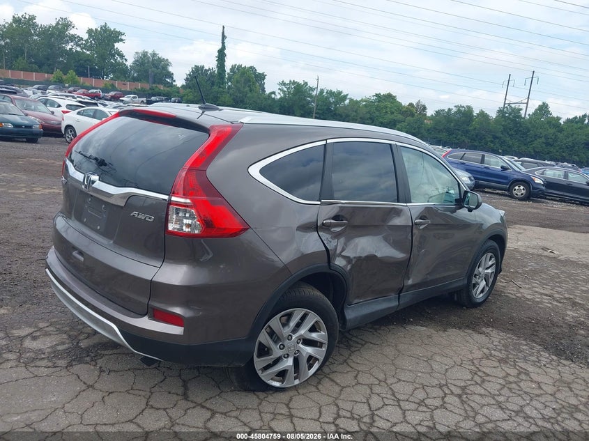 Vin: 2hkrm4h76fh641489, lot: 46303605, honda cr-v ex-l 20154
