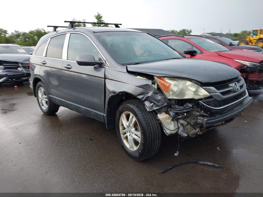 2010 Honda Cr-V Ex-L, Front, IAAI, VIN 5J6RE4H70AL806206