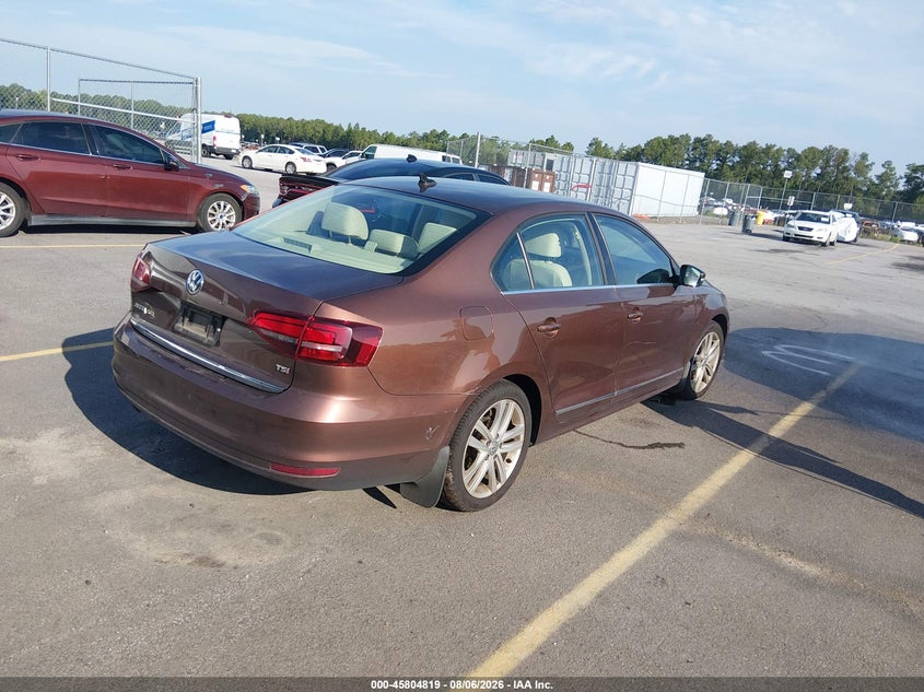 2017 VOLKSWAGEN JETTA SEDAN 1.8L I-4 DI, DOHC, VVT, TURBO, 170HP