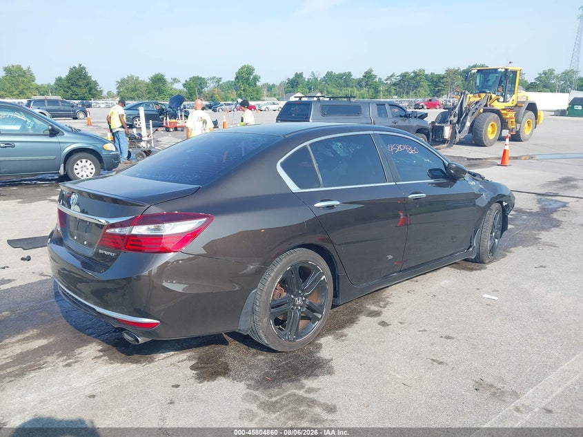Vin: 1hgcr2f5xga177937, lot: 46303706, honda accord sport 20164