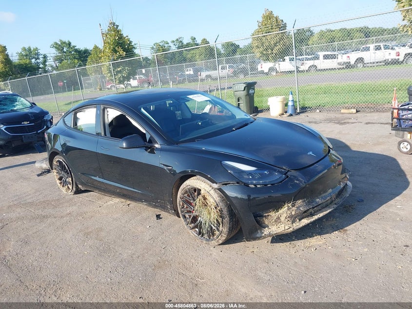 Vin: 5yj3e1ecxpf678158, lot: 46303709, tesla model 3 performance dual motor all-wheel drive 20231