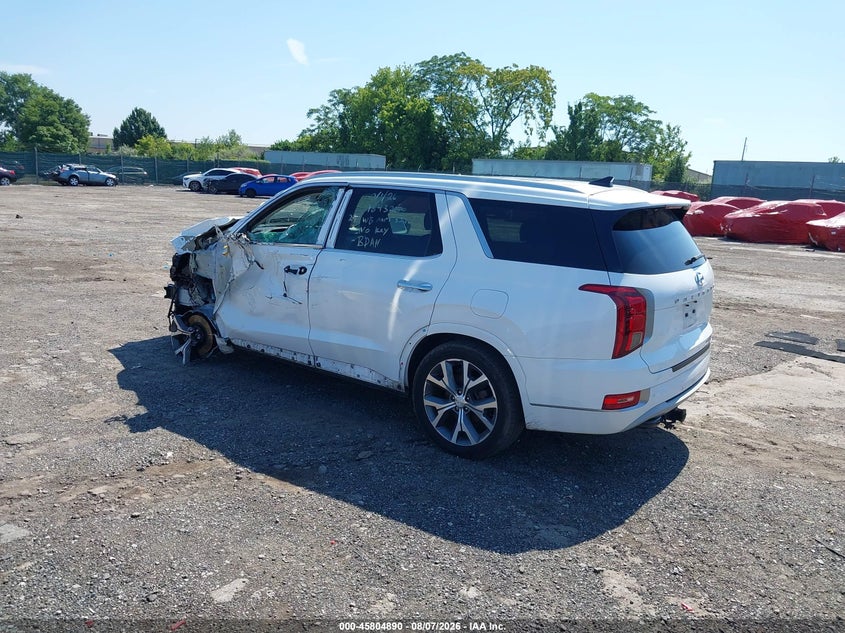 Vin: km8r5dhe9nu386039, lot: 46303736, hyundai palisade limited 20223
