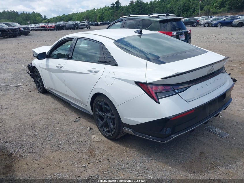 Vin: kmhlr4df9su972907, lot: 46303737, hyundai elantra n line 20253