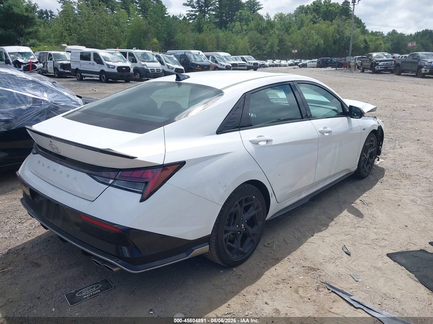 Vin: kmhlr4df9su972907, lot: 46303737, hyundai elantra n line 20254