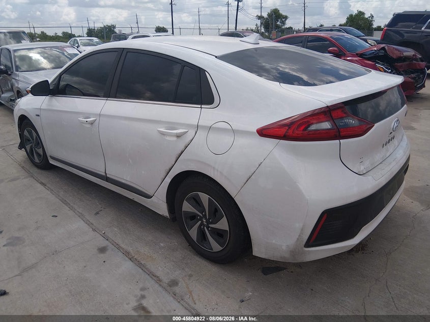 Vin: kmhc75lc5hu024371, lot: 46303768, hyundai ioniq hybrid sel 20173
