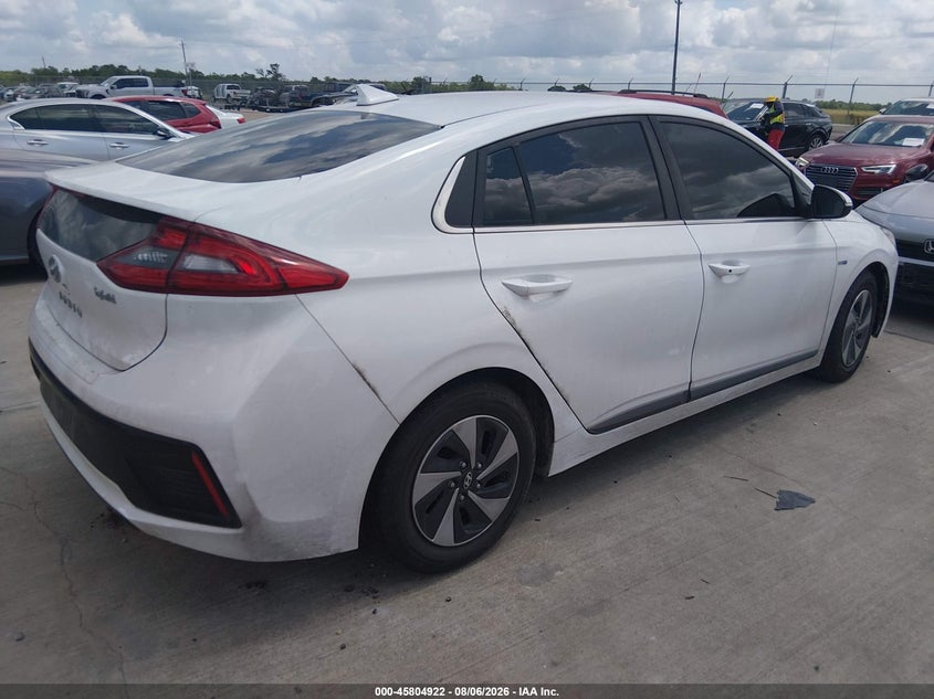 Vin: kmhc75lc5hu024371, lot: 46303768, hyundai ioniq hybrid sel 20174