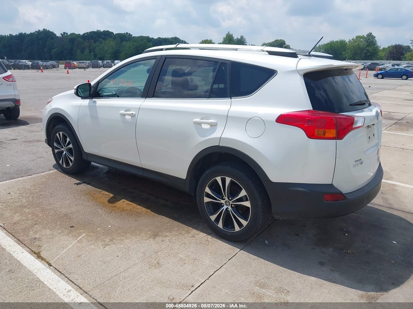 Vin: 2t3yfrev3fw230887, lot: 46303772, toyota rav4 limited 20153
