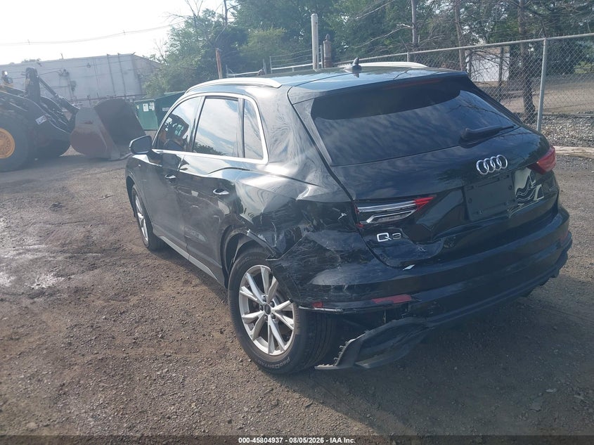 Vin: wa1decf33s1069326, lot: 46303783, audi q3 premium 45 tfsi s line quattro tiptronic 20253