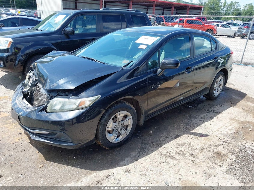 Vin: 2hgfb2f58eh540168, lot: 46303814, honda civic lx 20142