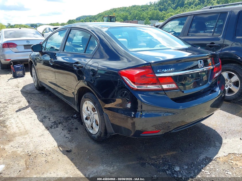 Vin: 2hgfb2f58eh540168, lot: 46303814, honda civic lx 20143