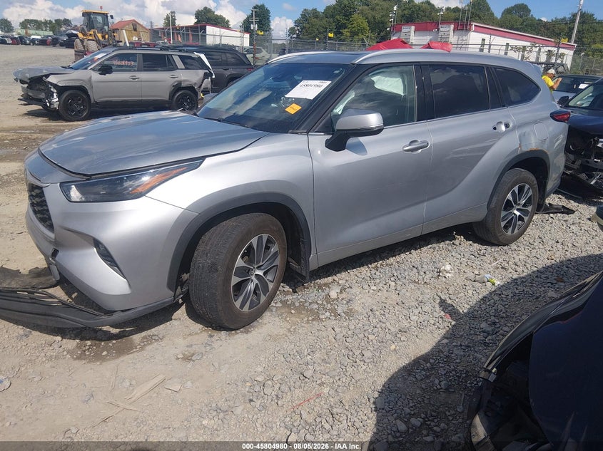Vin: 5tdgzrbhxns575402, lot: 46303826, toyota highlander xle 20222