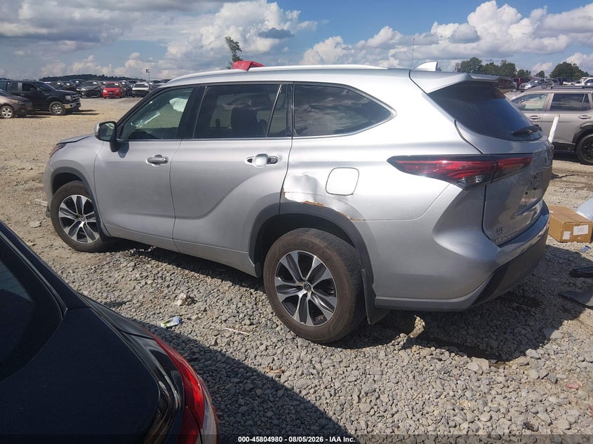 Vin: 5tdgzrbhxns575402, lot: 46303826, toyota highlander xle 20223