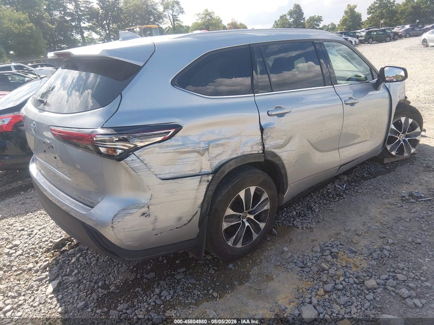 Vin: 5tdgzrbhxns575402, lot: 46303826, toyota highlander xle 20224