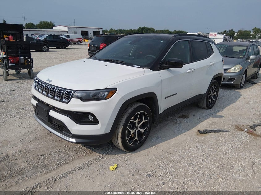 Vin: 3c4njdcn0st536115, lot: 46303842, jeep compass limited 4x4 20252