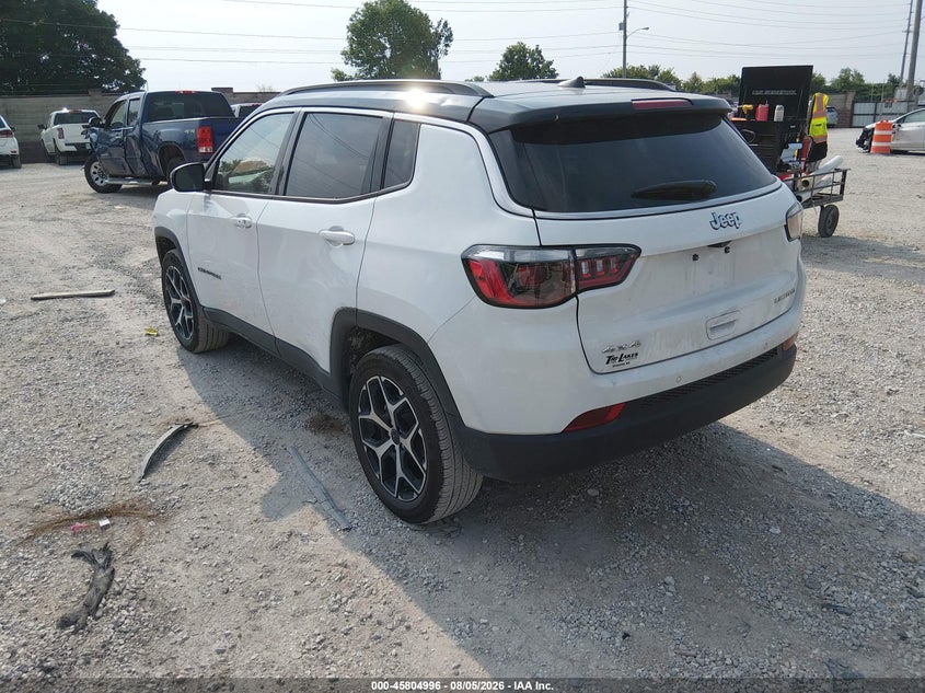 Vin: 3c4njdcn0st536115, lot: 46303842, jeep compass limited 4x4 20253