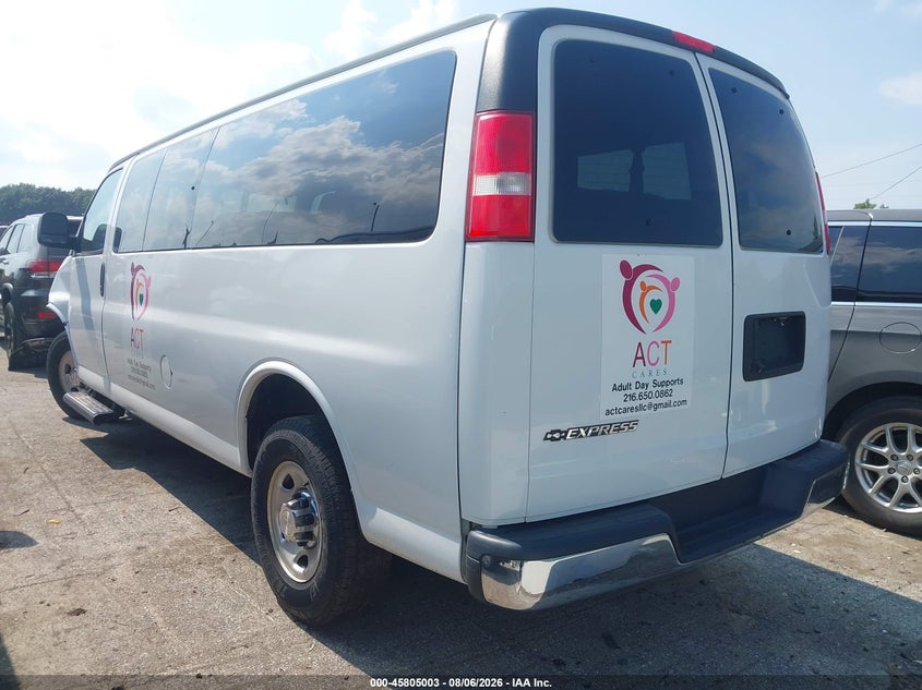 Vin: 1gazgpfg0k1283103, lot: 46303849, chevrolet express 3500 lt 20193