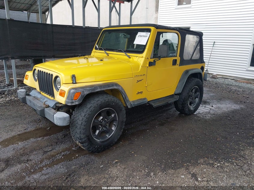 2000 Jeep Wrangler, Ходовая, IAAI, VIN 1J4FA29P0YP778217 — фото 2
