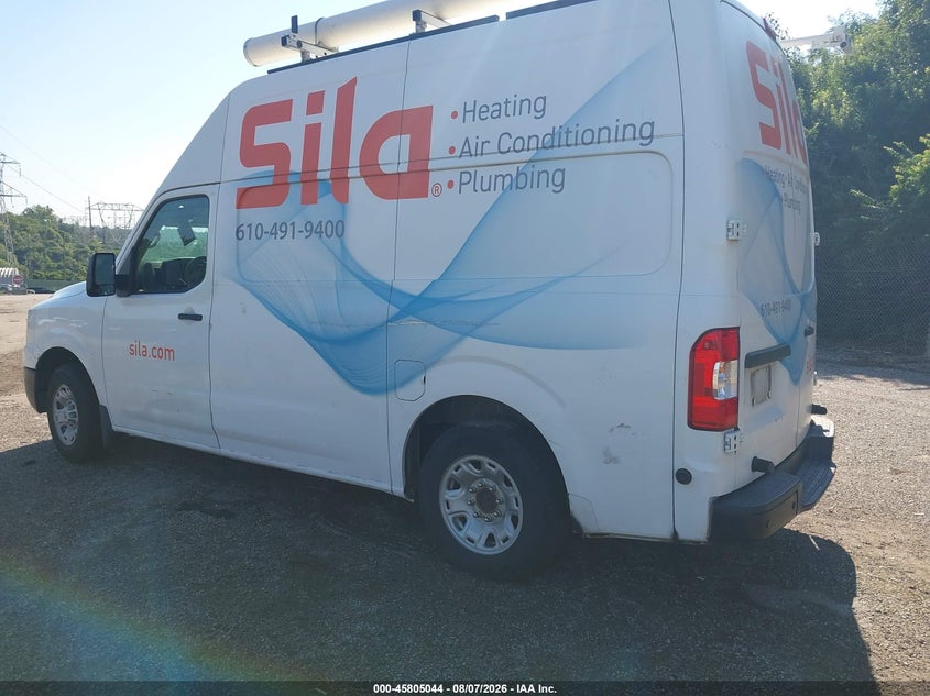 Vin: 1n6bf0ly3ln801373, lot: 46303890, nissan nv cargo nv2500 hd sv high roof v6 20203