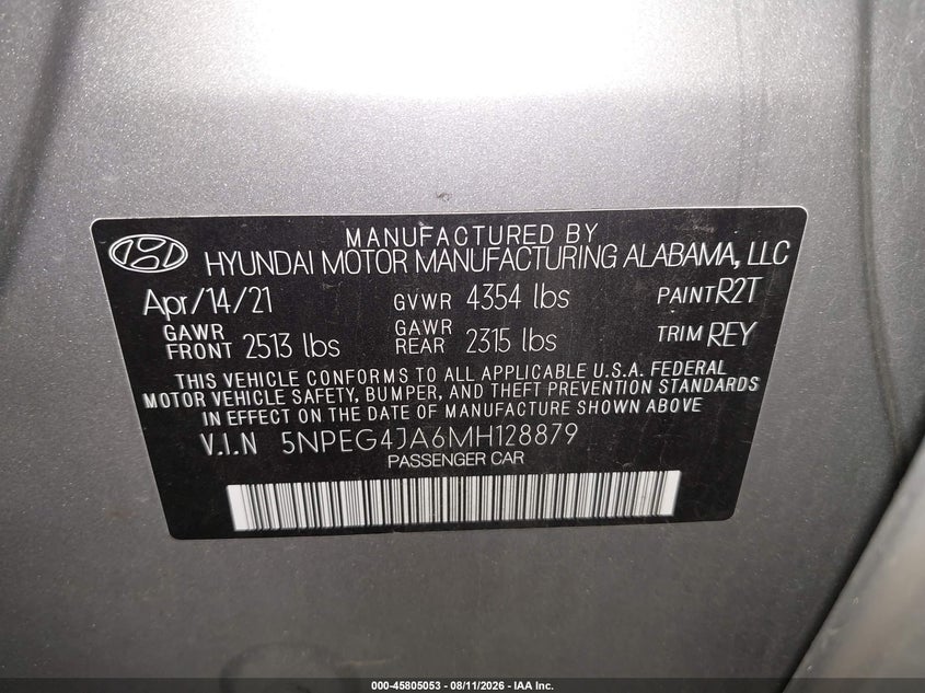 2021 HYUNDAI SONATA SE · Фото 9