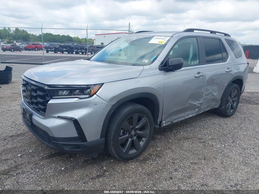Vin: 5fnyg2h32pb015488, lot: 46303933, honda pilot 2wd sport 20232