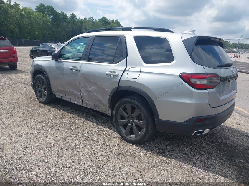 Vin: 5fnyg2h32pb015488, lot: 46303933, honda pilot 2wd sport 20233