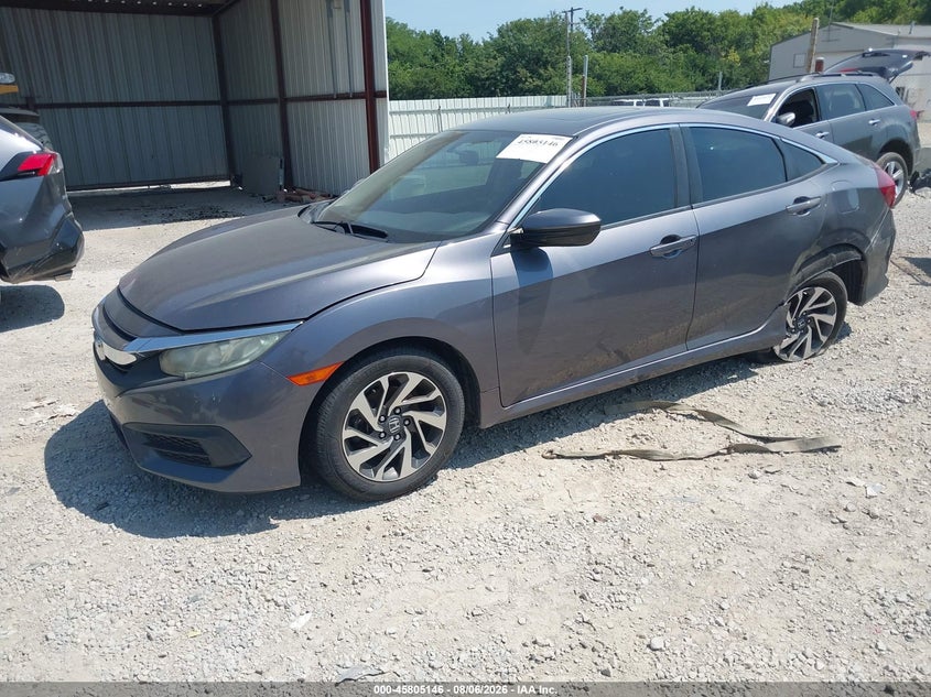 Vin: 19xfc2f79ge014370, lot: 46303992, honda civic ex 20162