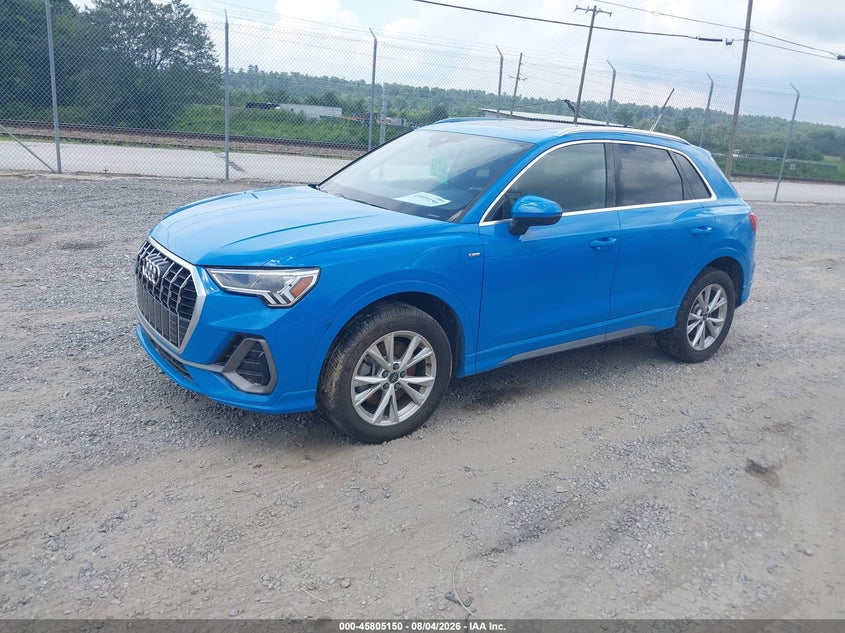 Vin: wa1decf31p1105702, lot: 46303996, audi q3 premium 45 tfsi s line quattro tiptronic 20232