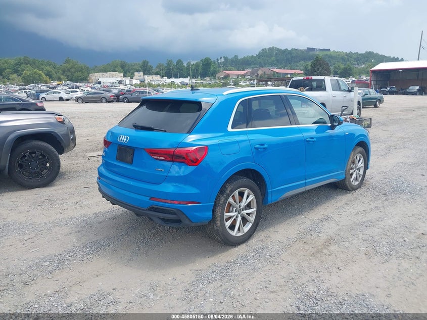 Vin: wa1decf31p1105702, lot: 46303996, audi q3 premium 45 tfsi s line quattro tiptronic 20234