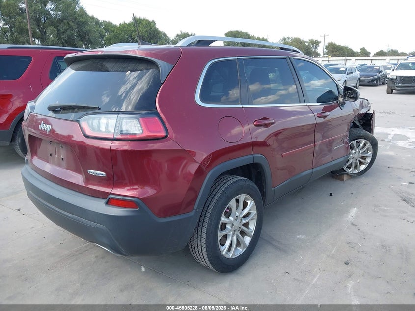 Vin: 1c4pjlcx1kd221334, lot: 46304074, jeep cherokee latitude fwd 20194