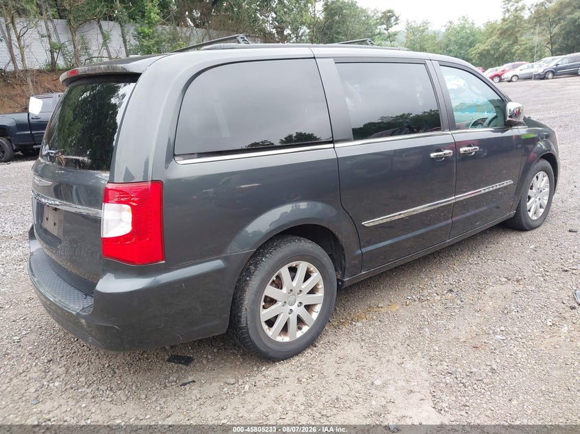 Vin: 2a4rr8dg0br760158, lot: 46304080, chrysler town & country touring-l 20114