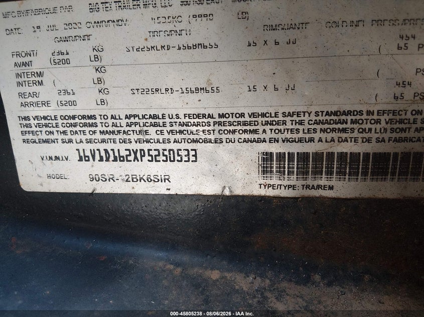 2023 BIG TEX TRAILER CO INC DUMP TRAILER auction photo 8