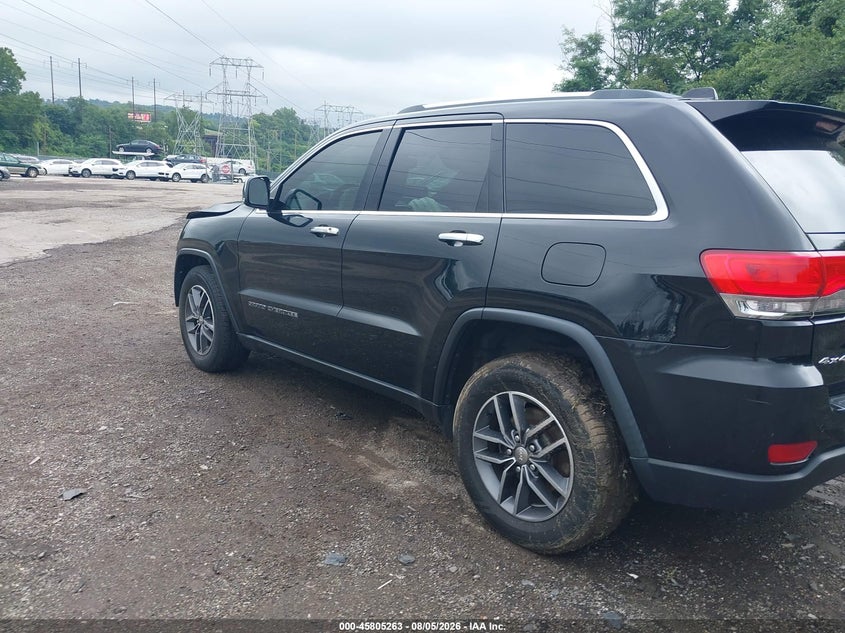 Vin: 1c4rjfbg0jc204380, lot: 46304109, jeep grand cherokee limited 4x4 20183